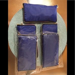 5 Foldable Reusable Shopping Totes Tote Bag NEW